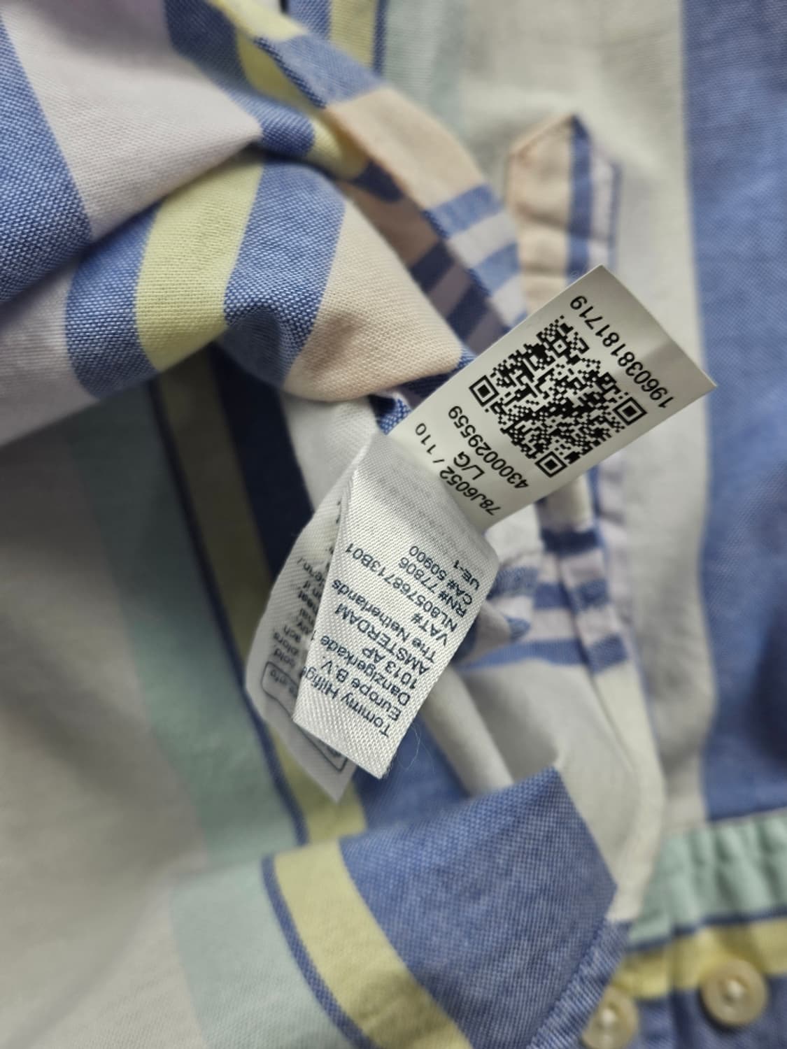 타미힐피거 파이프라인 스트라이프 패턴 셔츠 ( L ) / 11086 상품이미지10