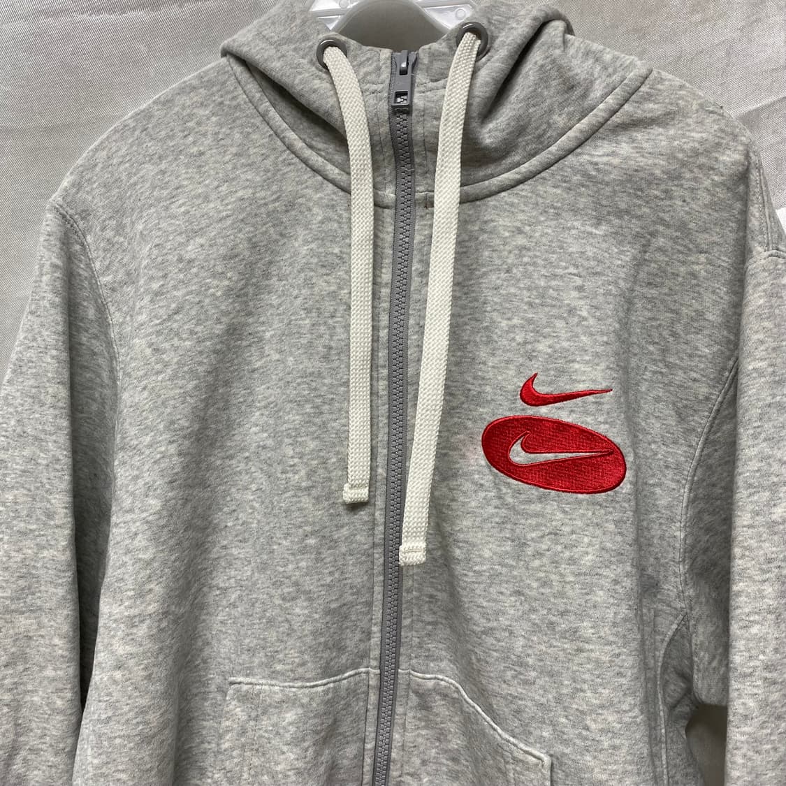 나이키 스우시 후드집업 그레이 XL 상품이미지2
