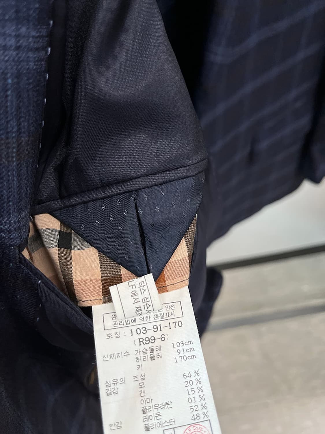 105) 닥스 로로피아나 체크자켓  상품이미지8
