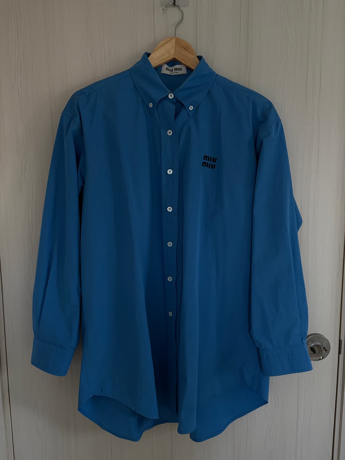 MIU MIU 미우미우 블루 셔츠 IT38 판매해요 상품이미지5