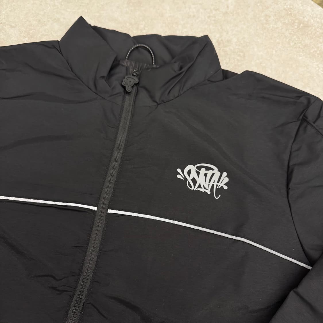 Synaworld 시나월드 트랙자켓 바람막이 올블랙 상품이미지3