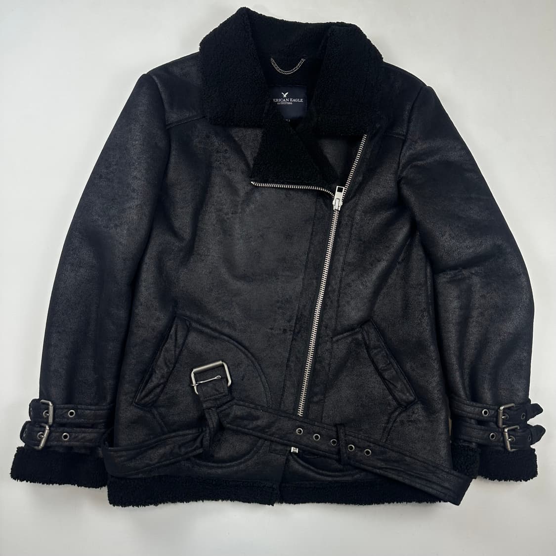 아메리칸이글 블랙 무스탕 상품이미지1