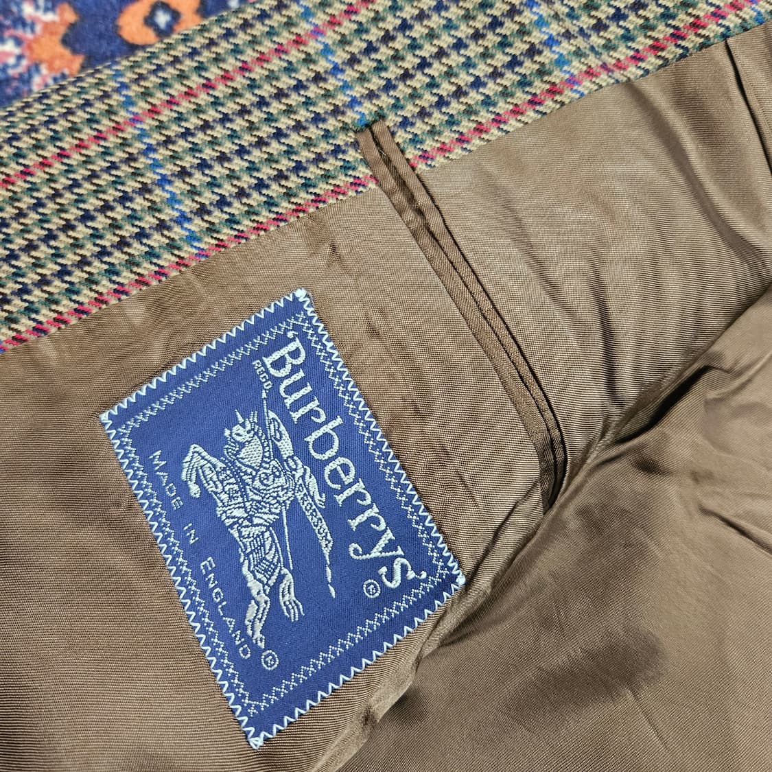 버버리스(Burberry's) 90's 울 100% 하운스투스 블레이져 상품이미지7