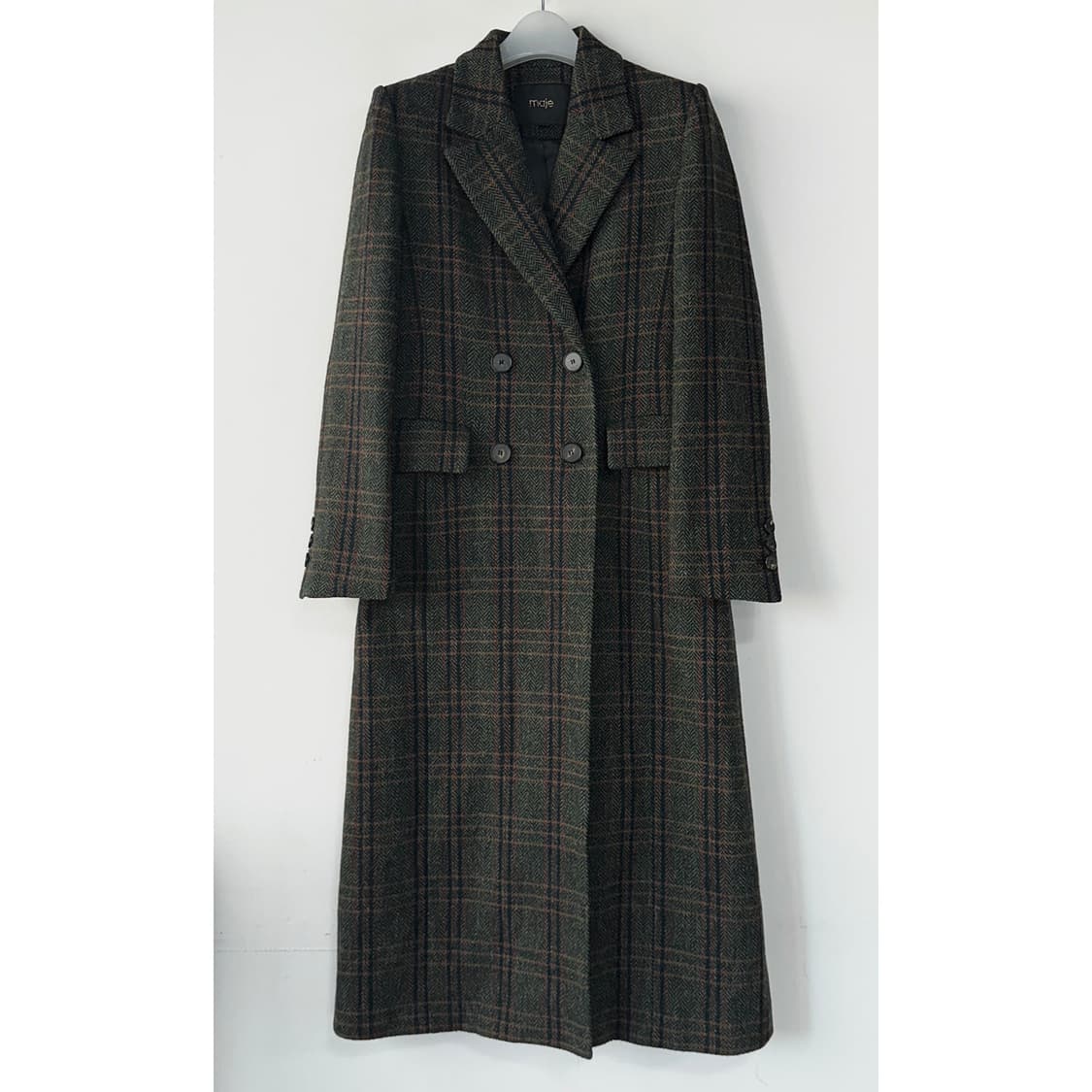 마쥬 maje 울 체크 코트 상품이미지3