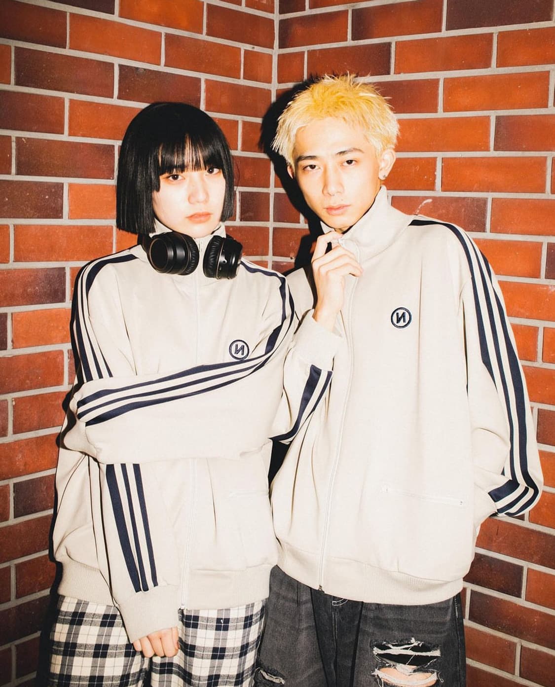 공용)9090 N 로고 심플 트랙 자켓 아이보리 L 상품이미지1