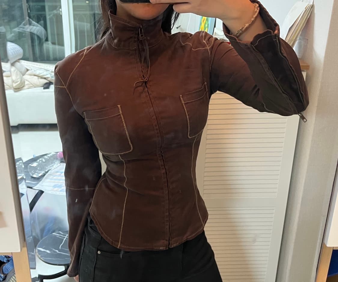 DKNY 스티치 풀집업 상품이미지1