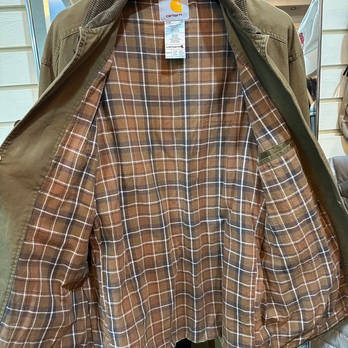 칼하트 안감 플란넬 덕 초어 자켓  상품이미지2
