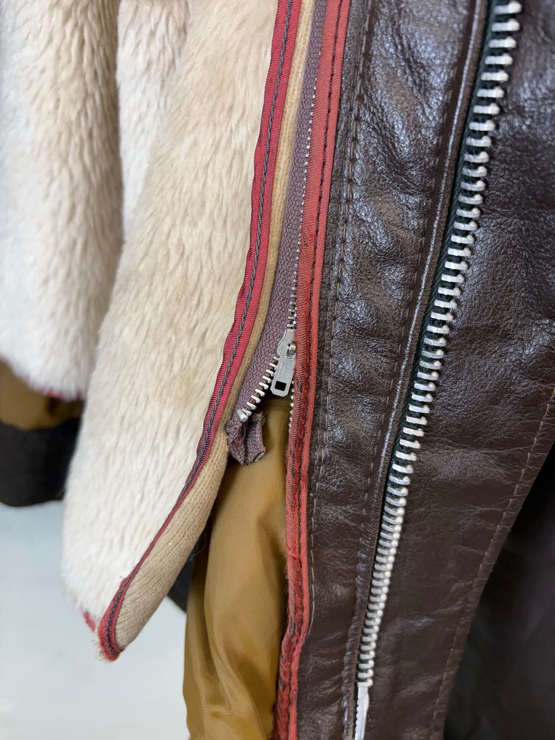 70s USA 엑셀드레더 A2 봄버 레더 자켓 상품이미지9