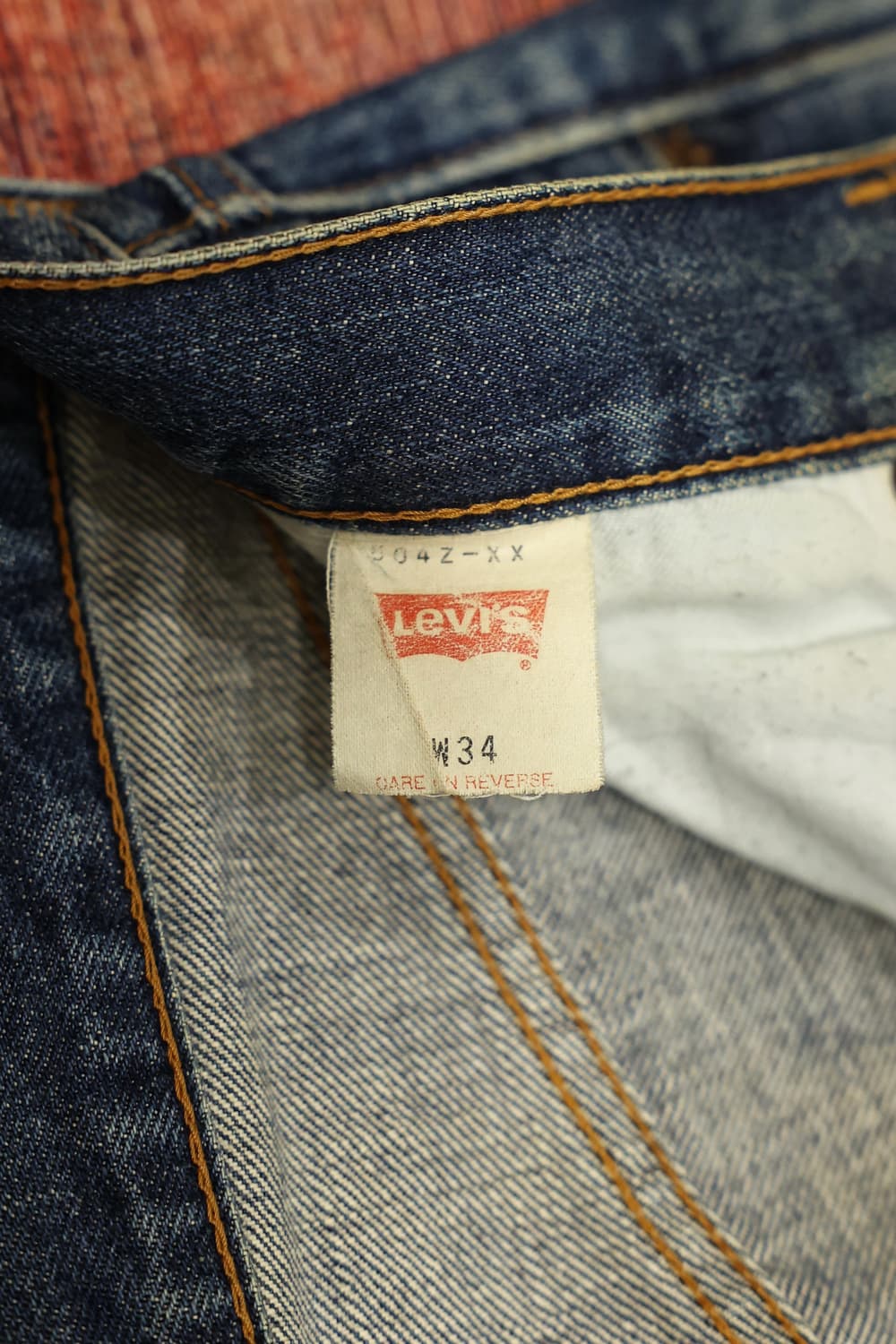 90s 빈티지 리바이스 504z 커스텀 셀비지 데님팬츠 판매 상품이미지5