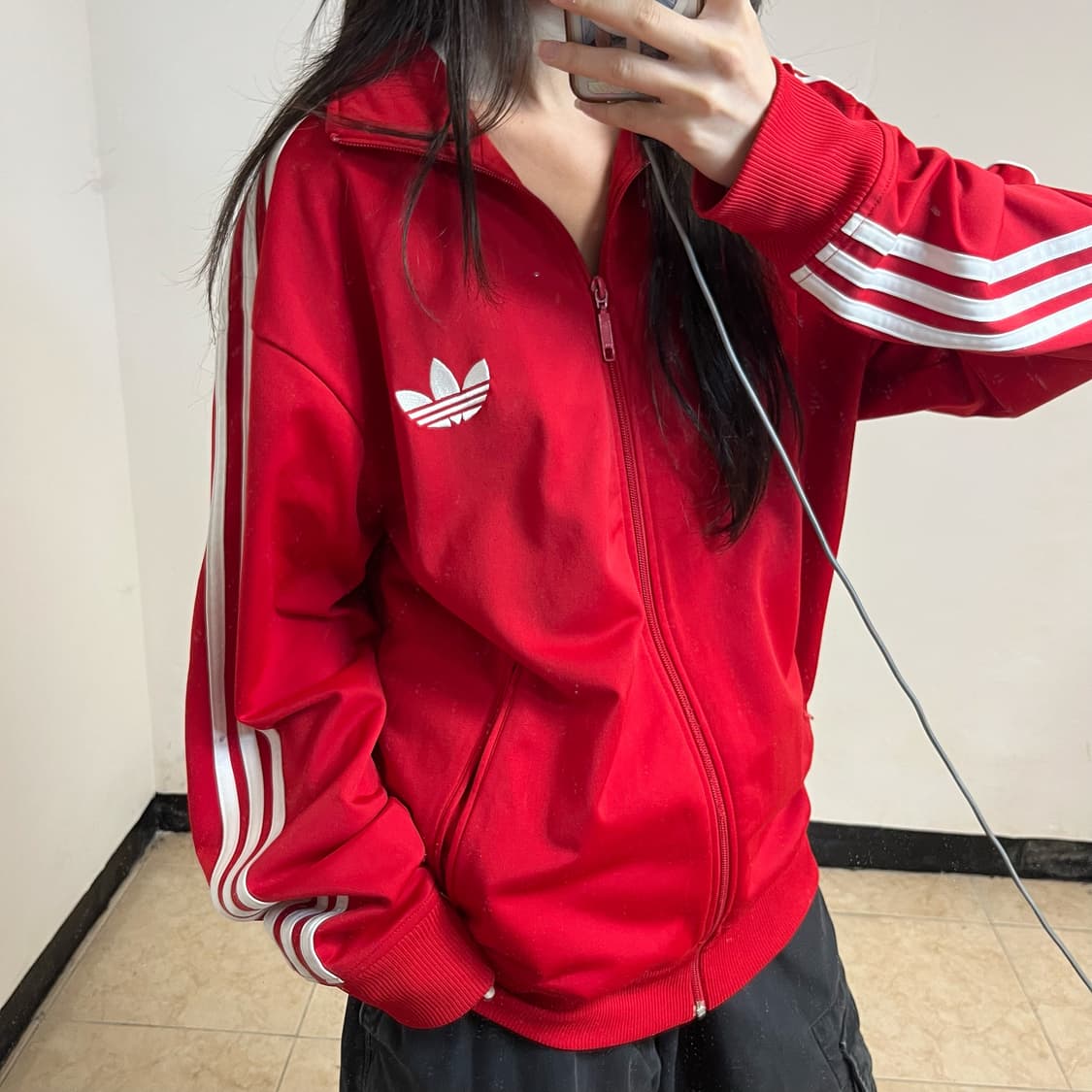 Adidas Red Vintage Firebird Track Jacket 상품이미지2