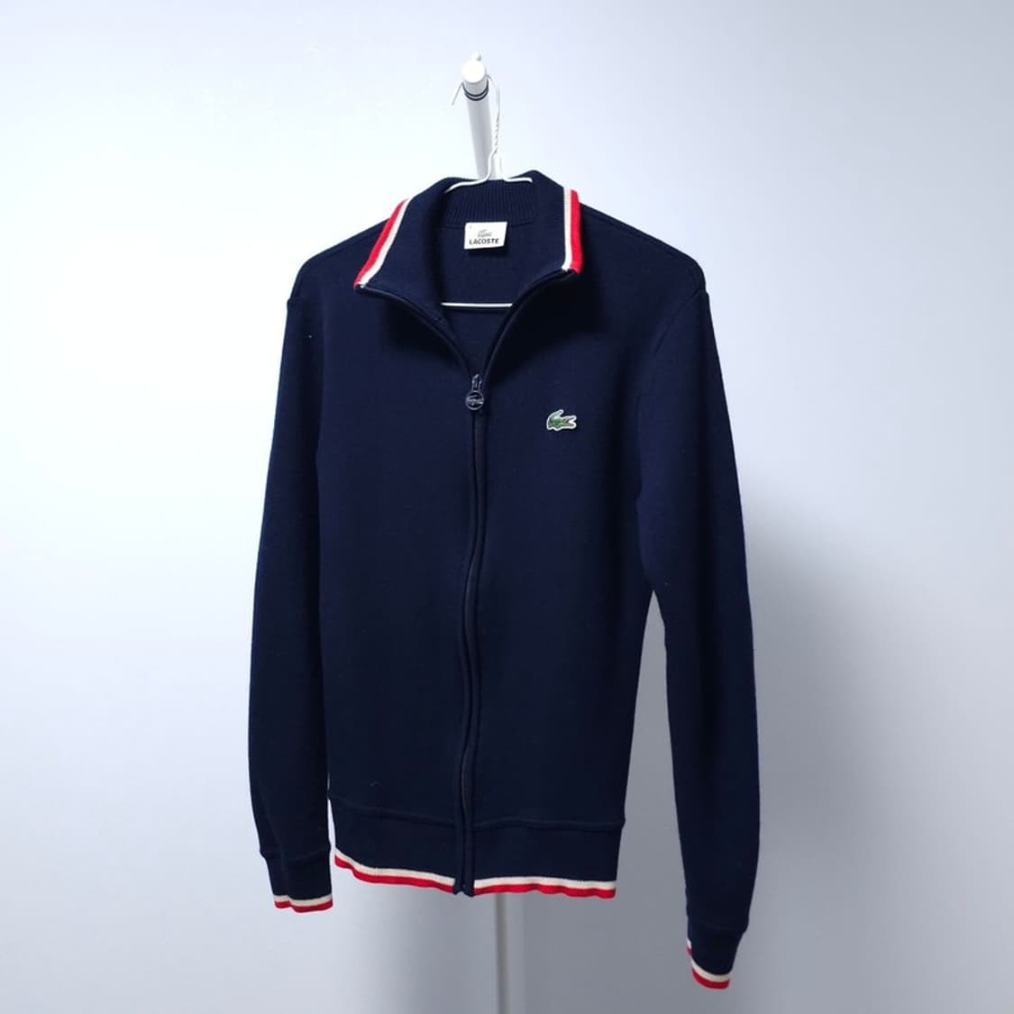 라코스테 울 니트집업 100 상품이미지1
