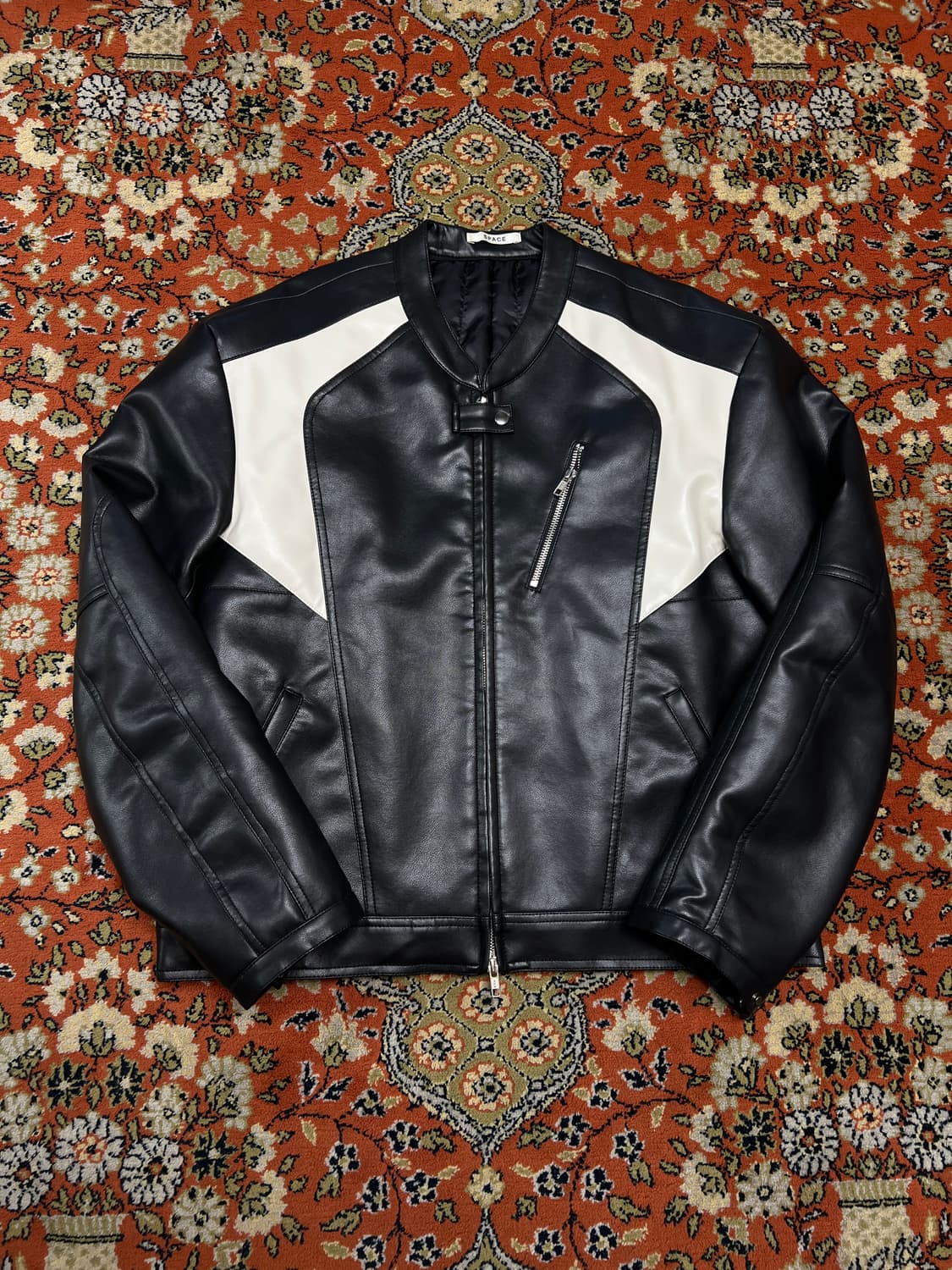 [FREE] Space 레더 바이커 레이싱자켓 상품이미지1