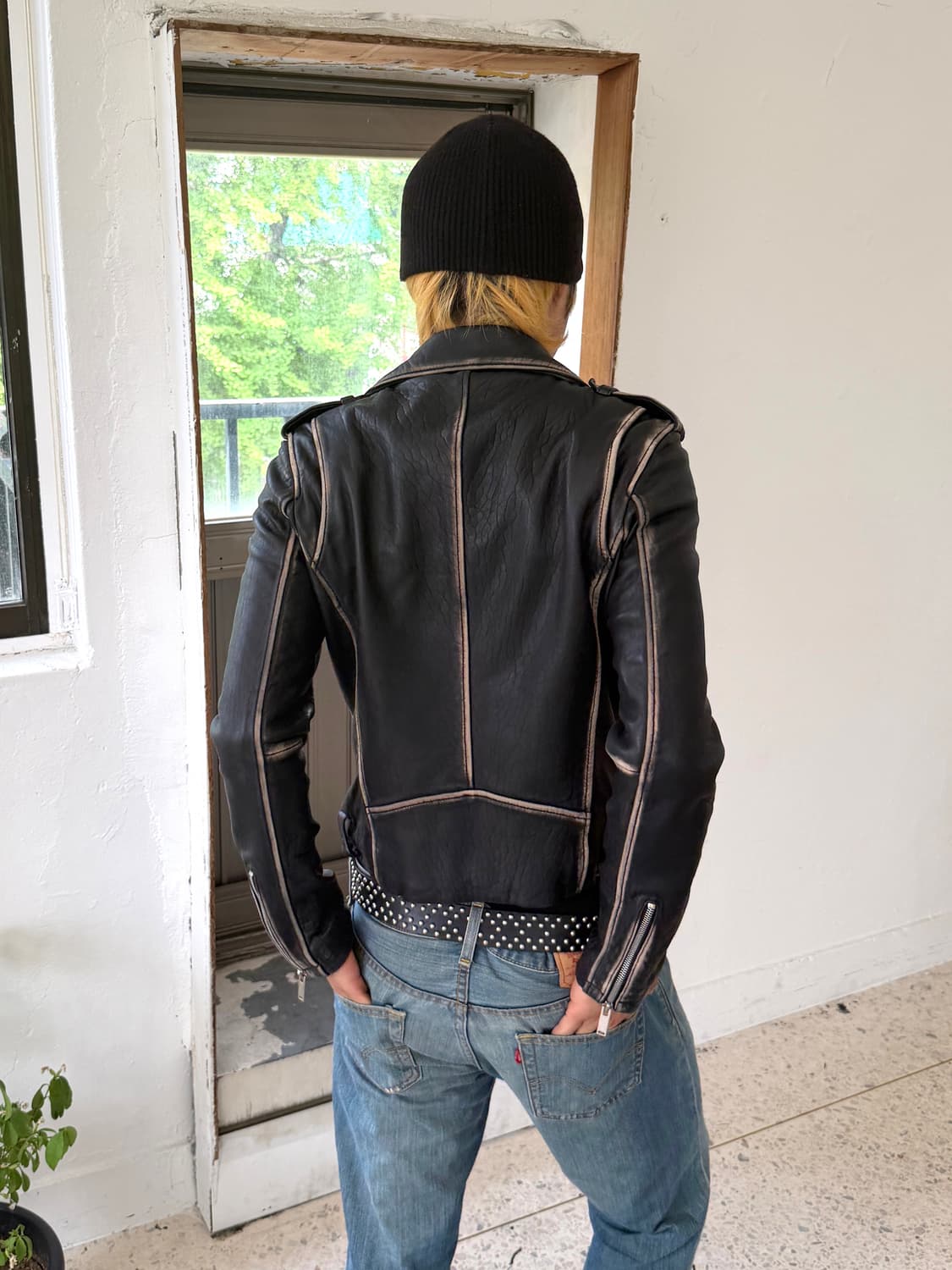 빈티지 라이더 레더 자켓 상품이미지2