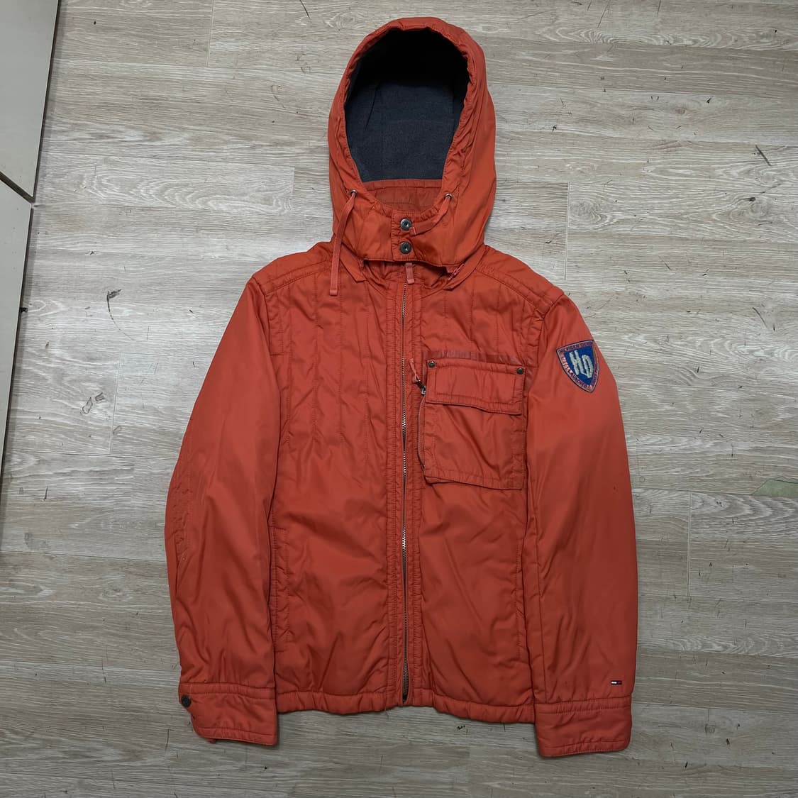 타미힐피거 데님 자수 빅로고 후드 점퍼 [오렌지] M/95 상품이미지1