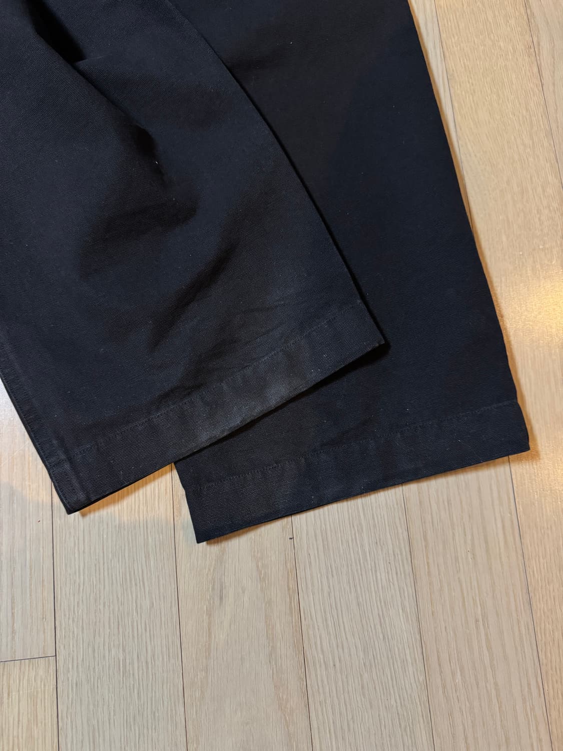 (48) aieul 아이엘 p stitch trousers black 상품이미지5