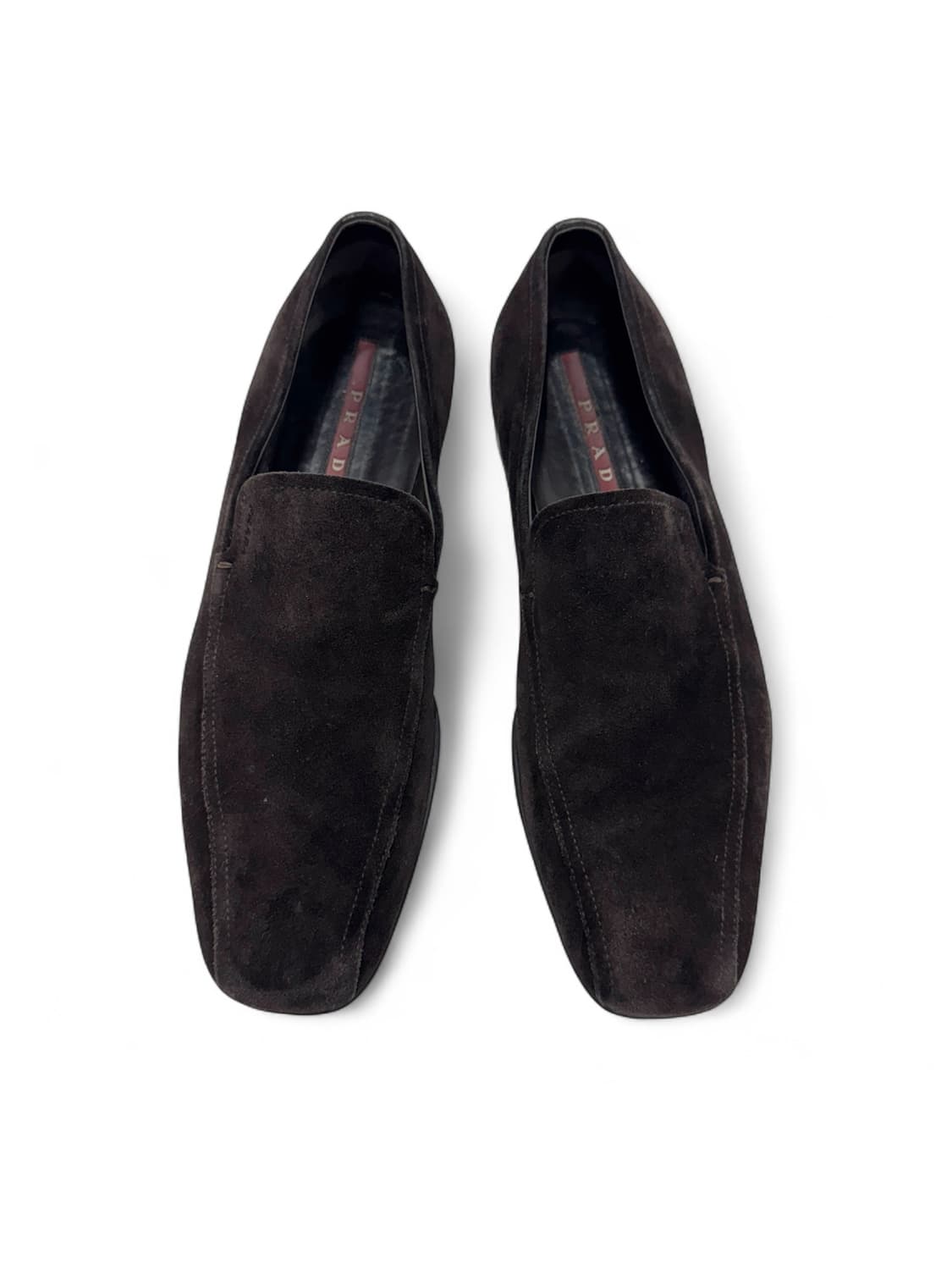 Prada 90s Classic square Suede Loafer 상품이미지3