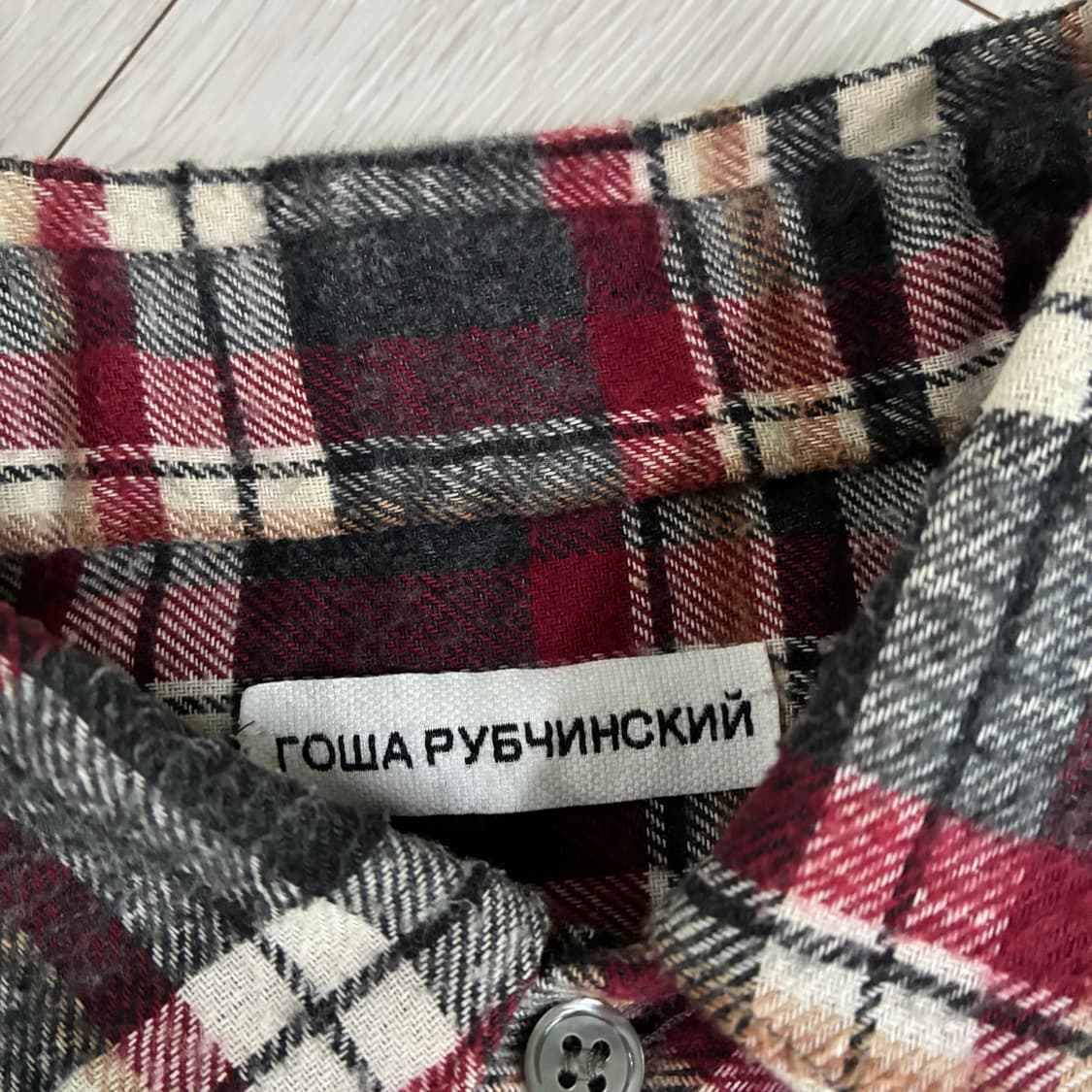 [M] 17FW 고샤루브친스키 원포켓 플란넬 셔츠 상품이미지3