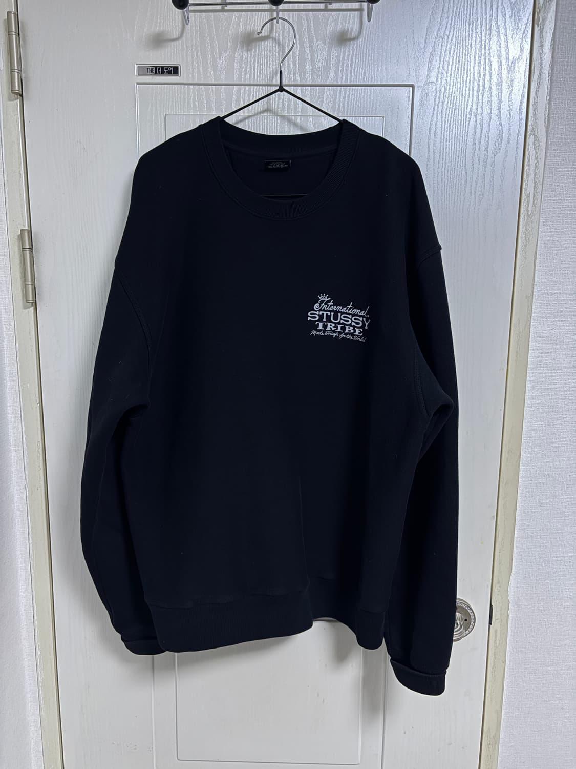 [M] 스투시 Ist Crew Pigment Dyed Black 상품이미지2