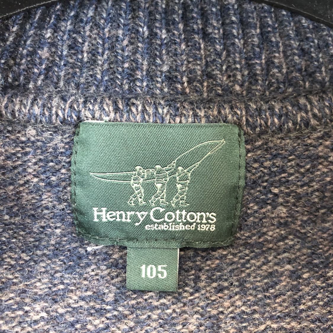 헨리코튼 울 100% 니트베스트 100 사이즈  상품이미지5