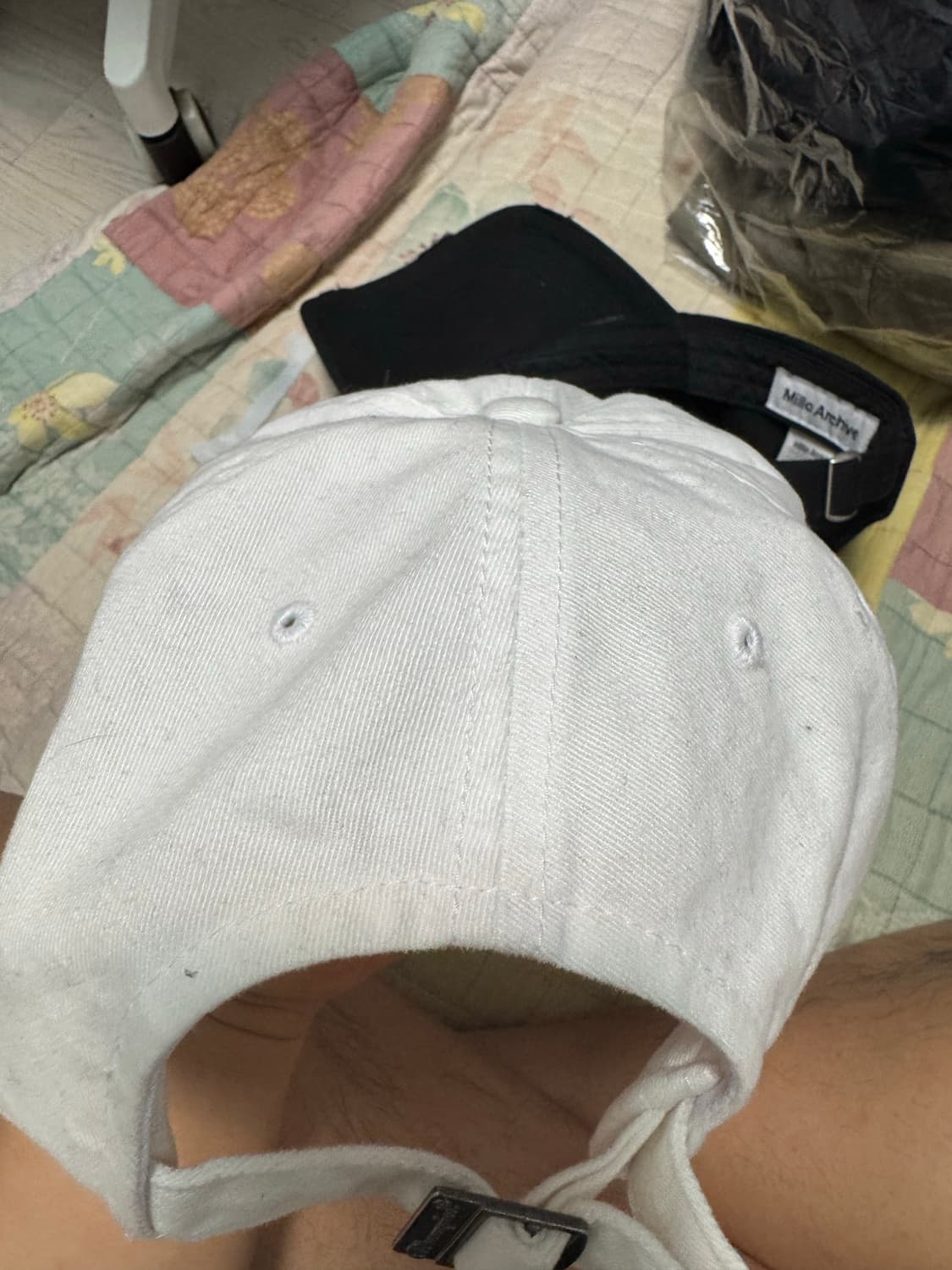 챔피온 흰색 볼캡 상품이미지2