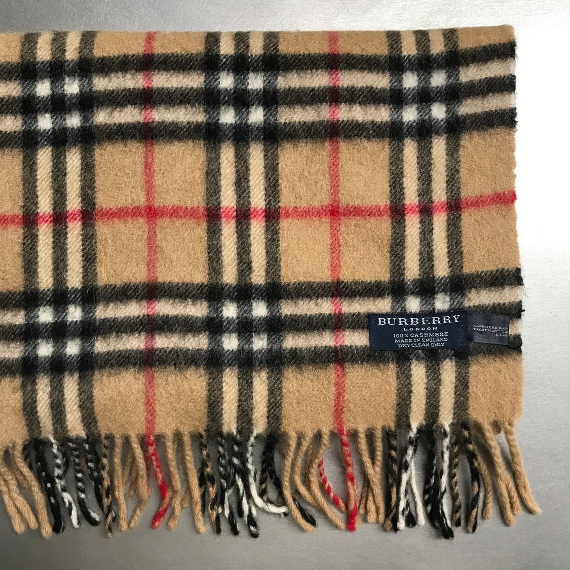 버버리 정품 캐시미어 머플러 베이지 상품이미지3