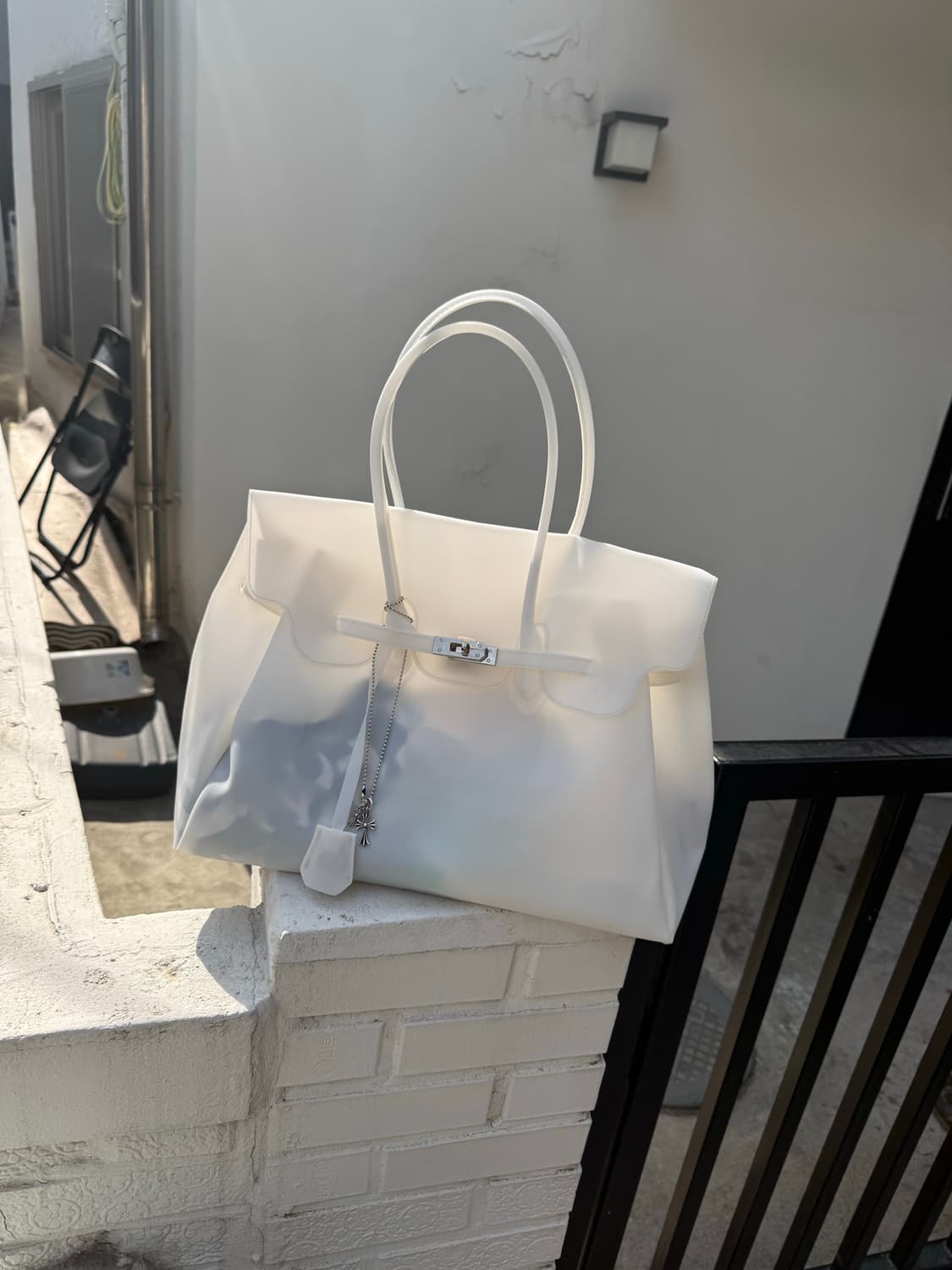 바로출고가능! 키키 젤리백 젤리버킨백 화이트 상품이미지1