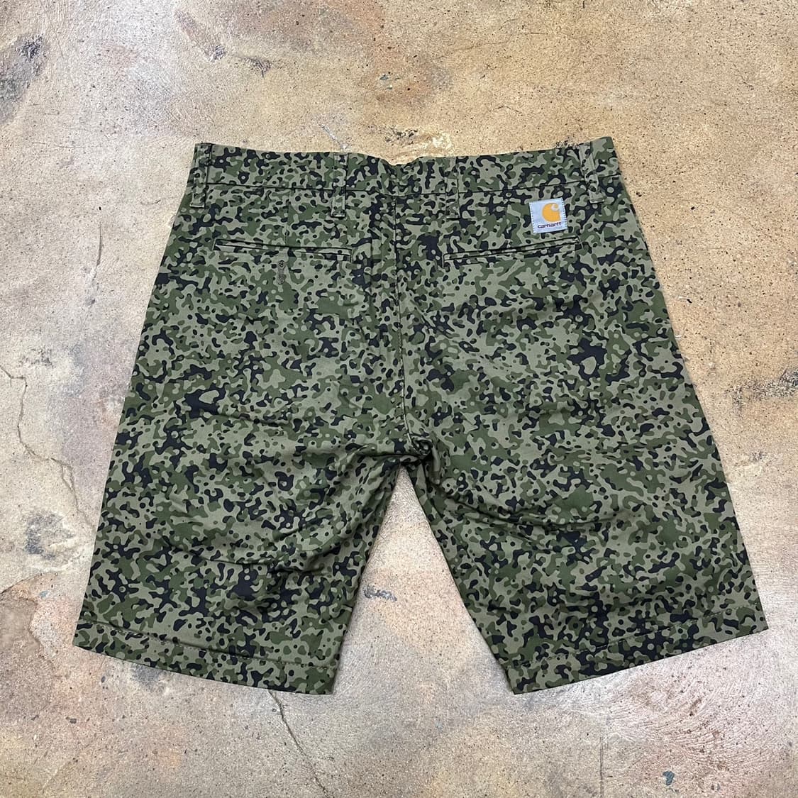 [정품/31] 칼하트 밀리터리 카모 패턴 반바지 b15 상품이미지3