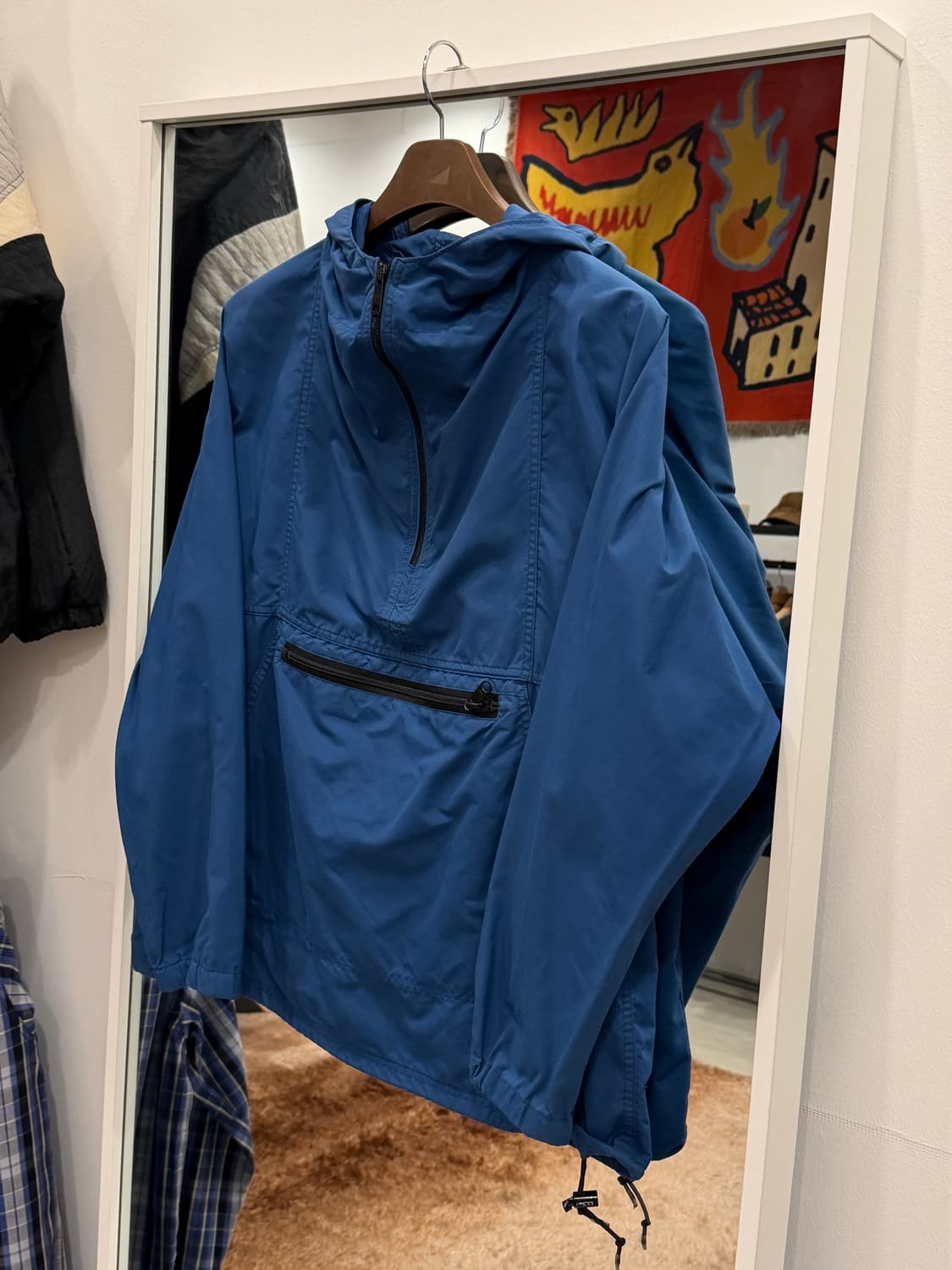 80s L.L.Bean 엘엘빈 나일론 아노락 후드 (made USA) 상품이미지1