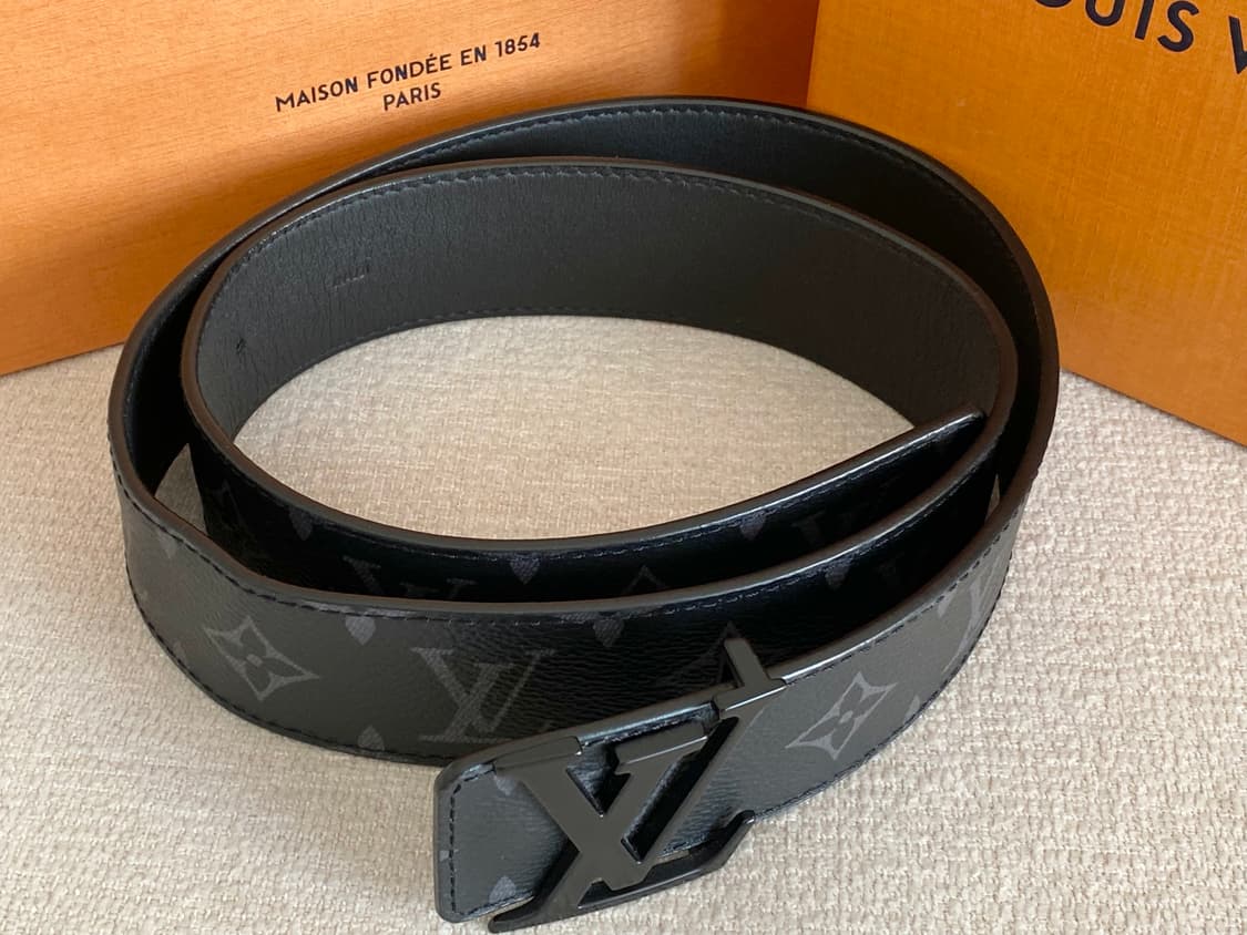 루이비통 LV 블랙 이니셜 이클립스 벨트 40mm 85사이즈 상품이미지4