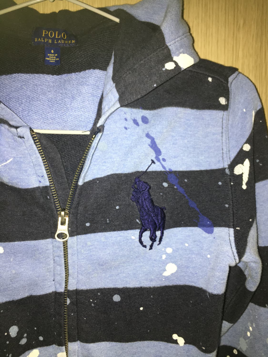 Polo Ralph Lauren stripe crop hood zipup 상품이미지2
