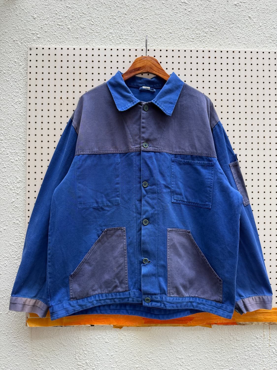1990s GERMAN TWO-TONE BLOUSON 프렌치 투톤봄버자켓 상품이미지1