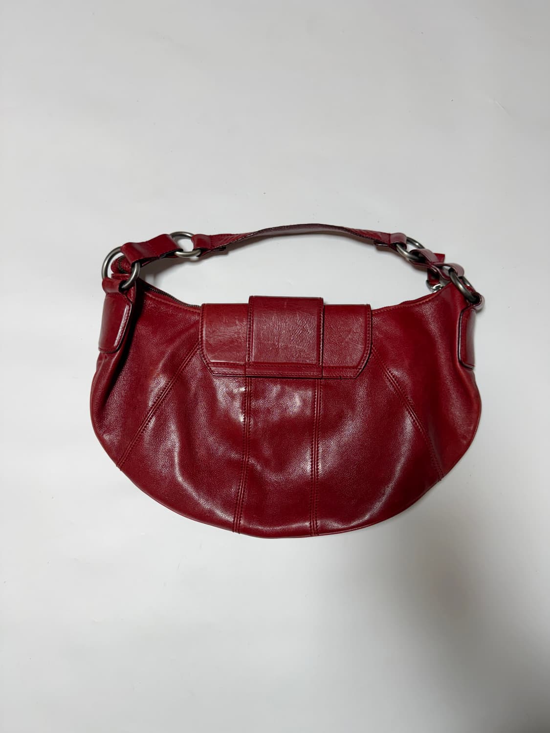 발리 레더 바게트 숄더백 상품이미지7