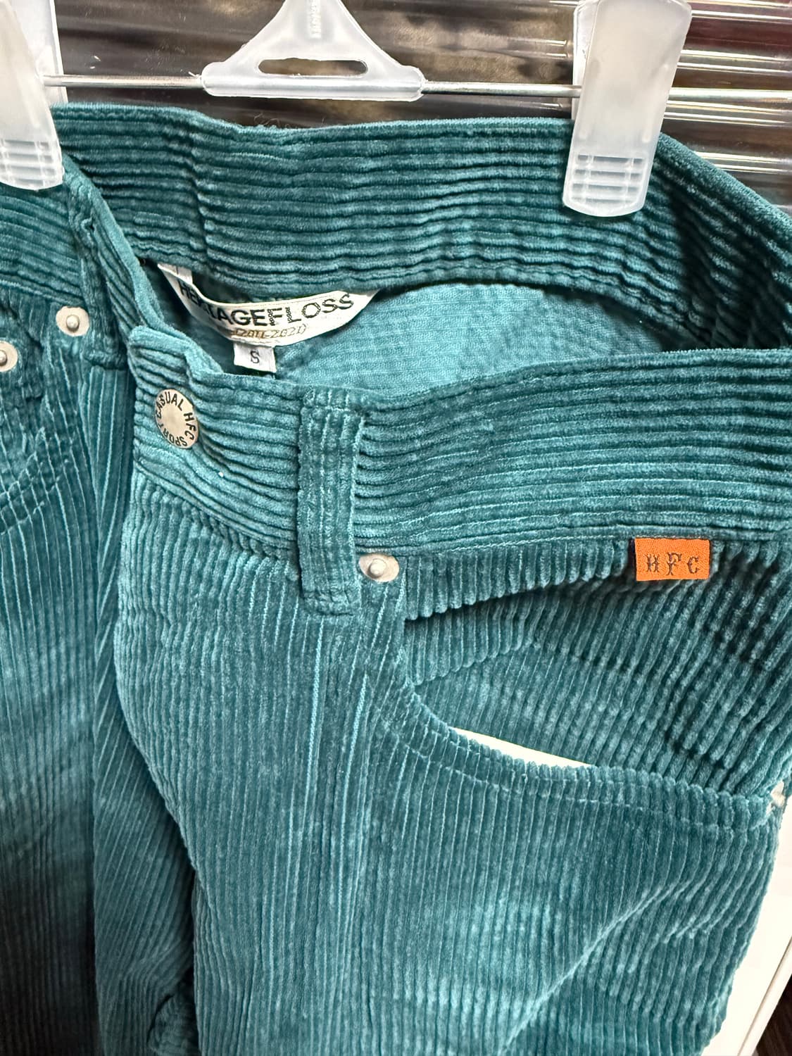 헤리티지플로스 코듀로이 팬츠 그린 상품이미지6