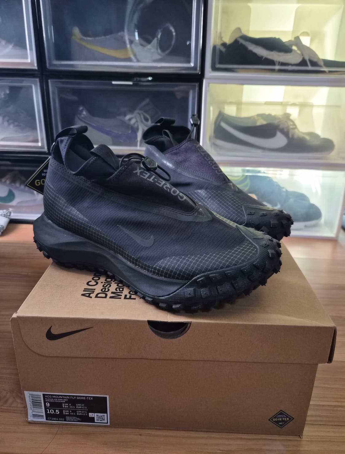 나이키 ACG 마운틴 플라이 고어텍스 블랙 초판 270 새제품 상품이미지1