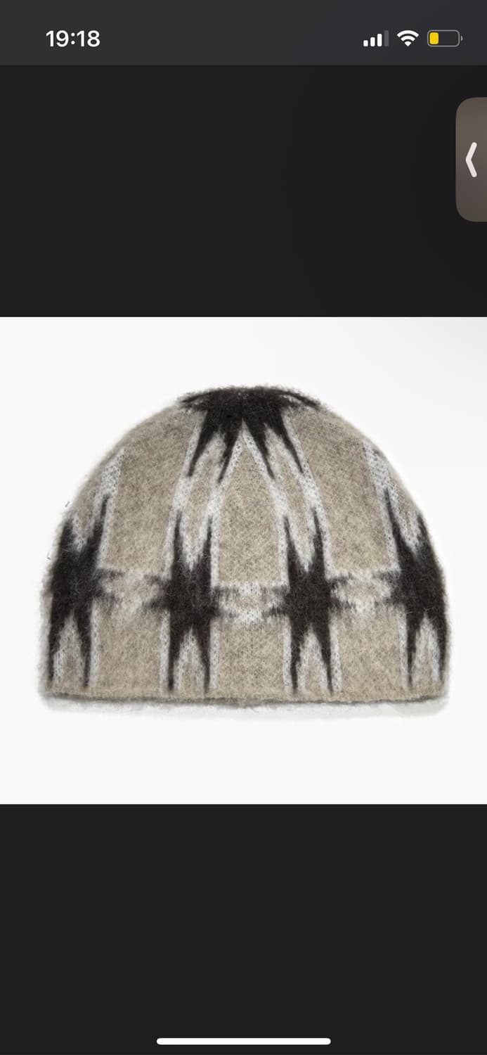 Cost Per Kilo Angora Beanie 코스트퍼킬로 스타 체크 상품이미지3