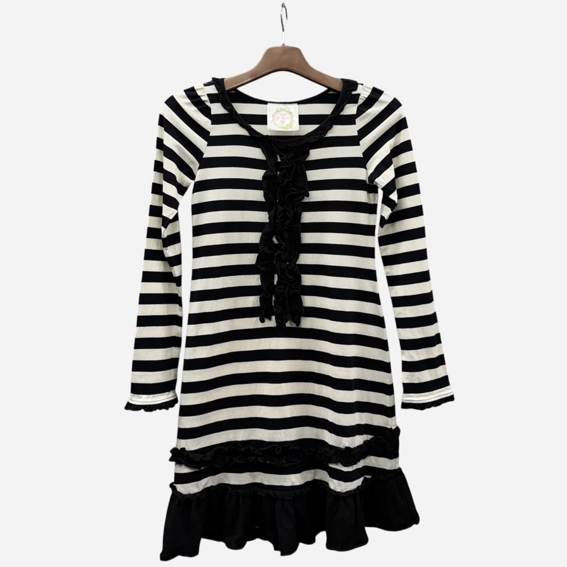 JPN VINTAGE 스트라이프 프릴 미니원피스 상품이미지1