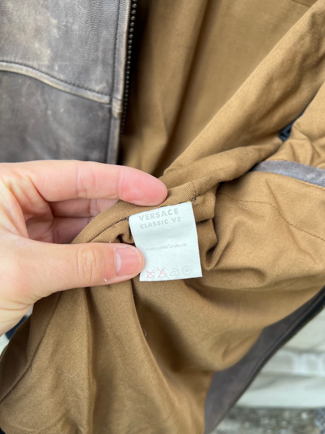 1990s VERSACE CLASSIC V2 90s베르사체 가죽봄버자켓 상품이미지6