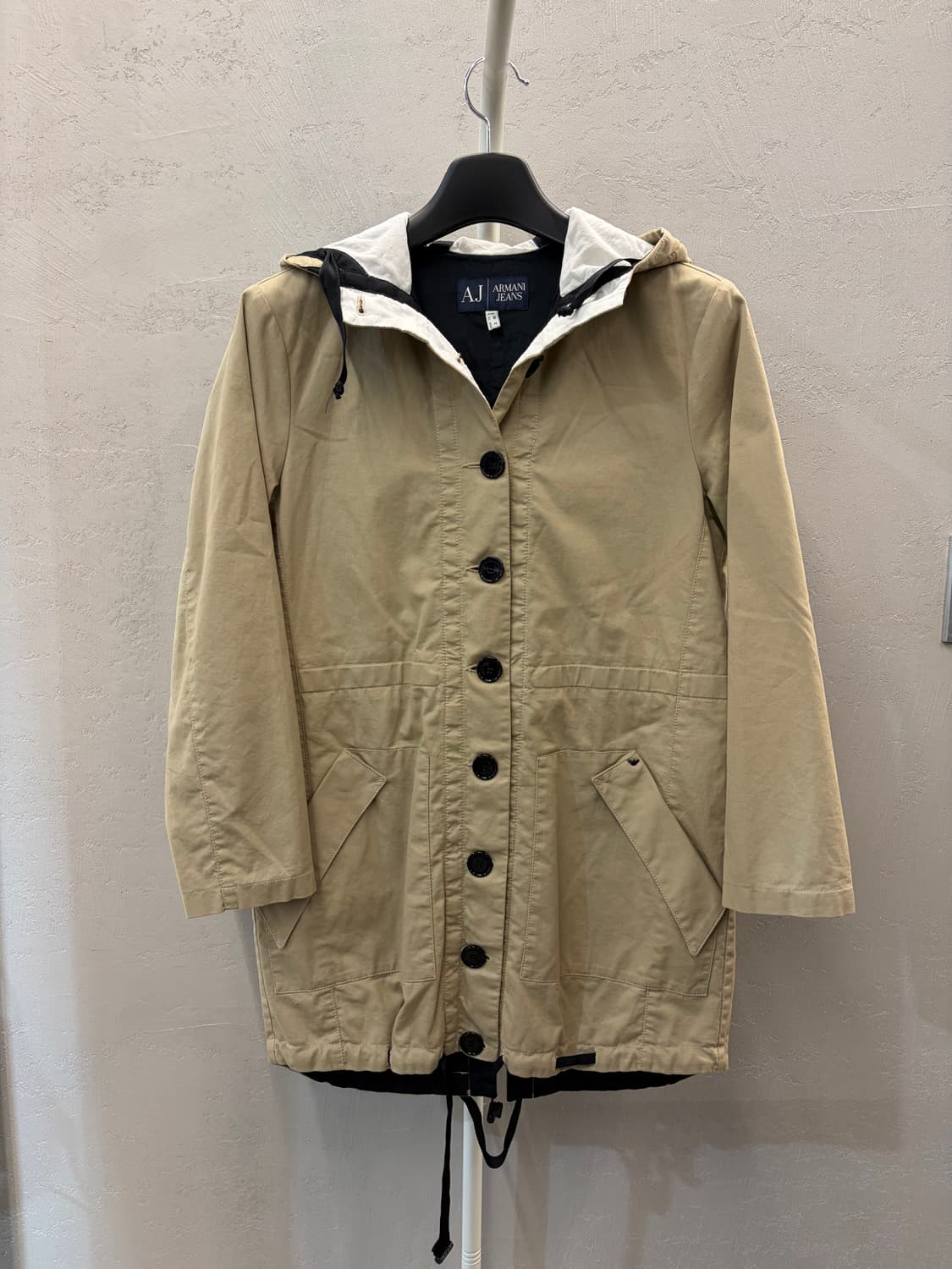 아르마니 진스 후드 트렌치 코트 2  상품이미지2