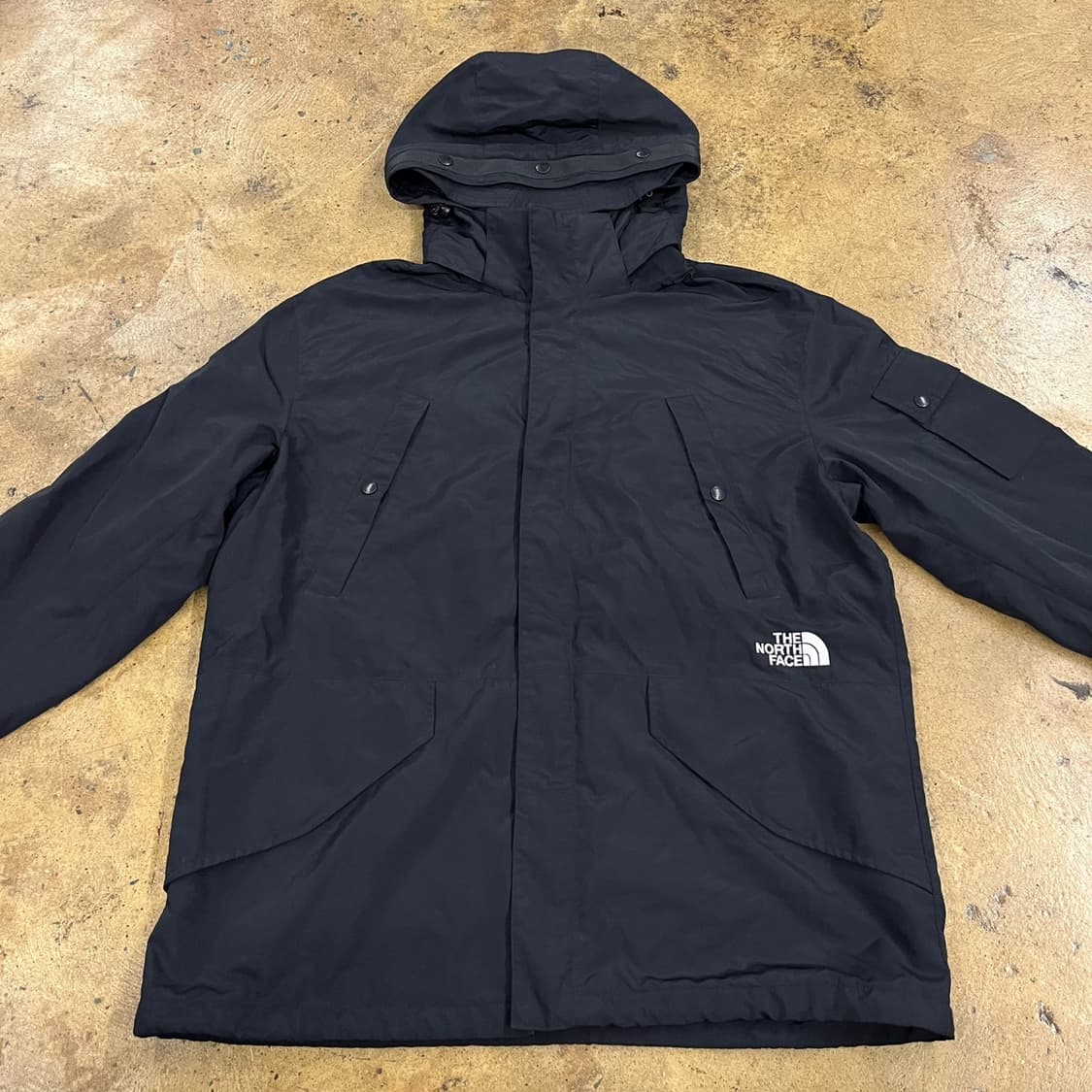 [정품/XL] 노스페이스 블랙 후드 자켓 b17 상품이미지3