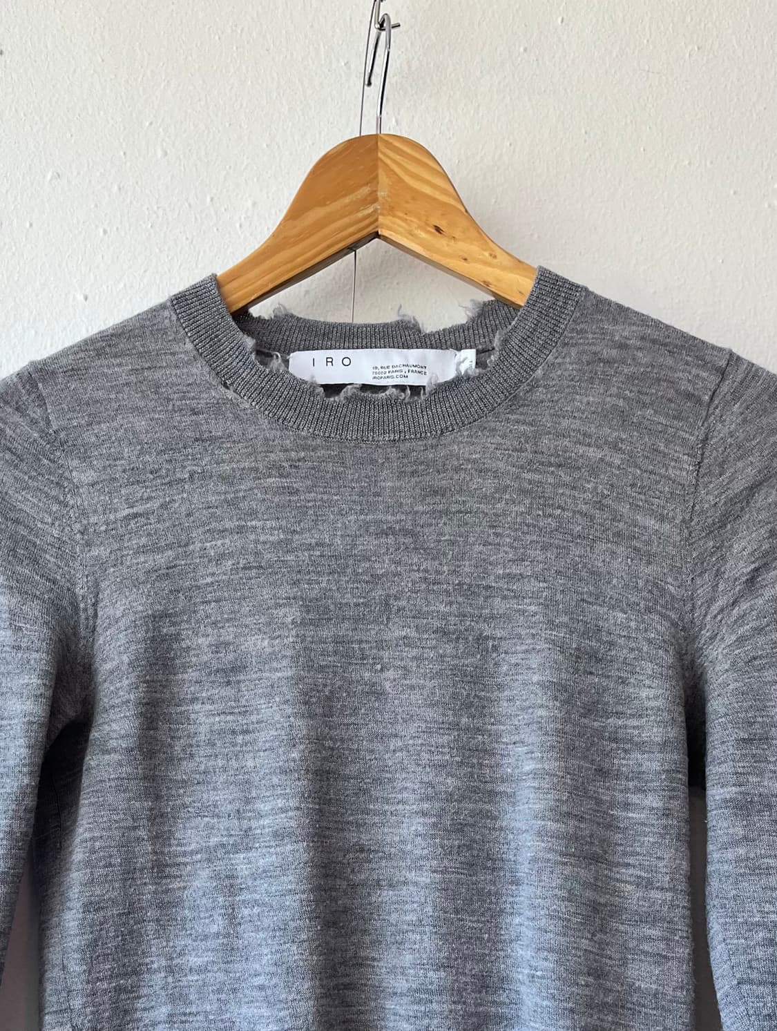 IRO 여성 그레이크루넥울니트 XS사이즈 상품이미지1