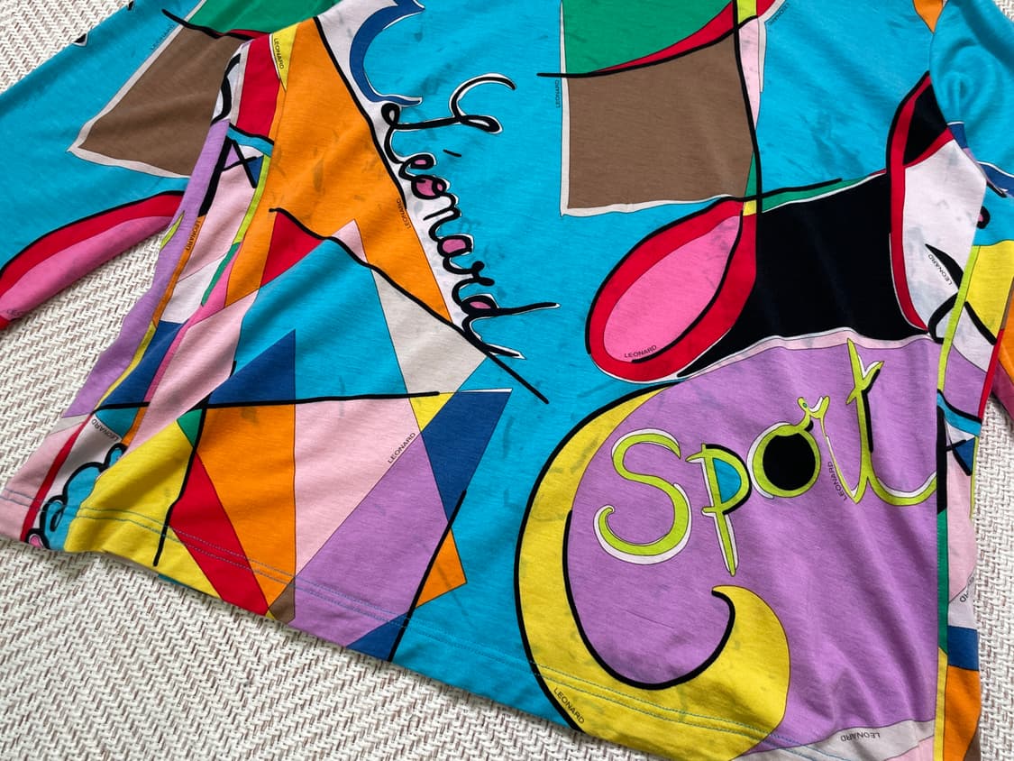 레오나르드 아트 그래픽 터틀넥 탑 J04347 상품이미지5