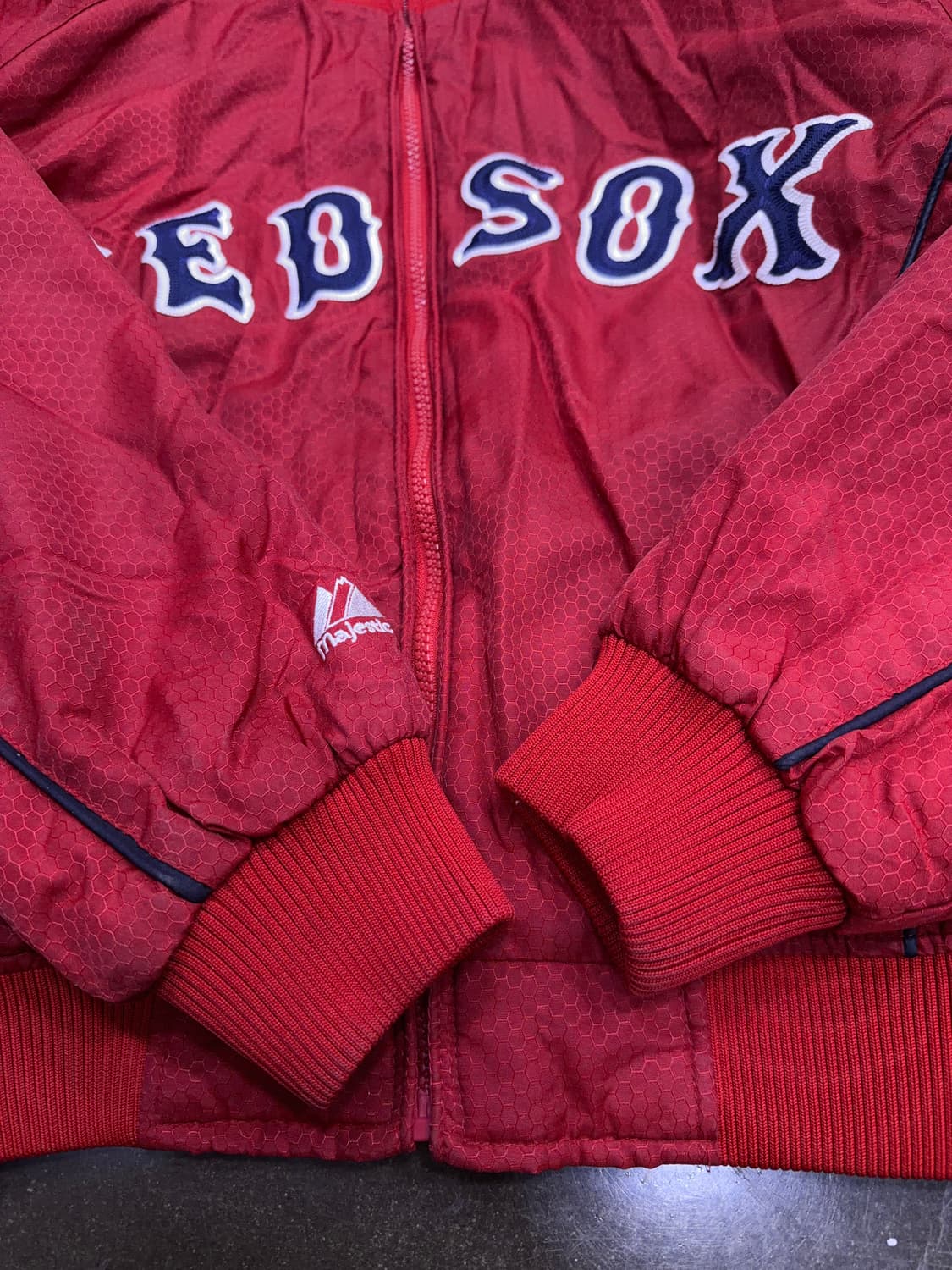 마제스틱 MLB 보스턴 레드삭스 봄버 벤치자켓 야구점퍼 S 상품이미지7