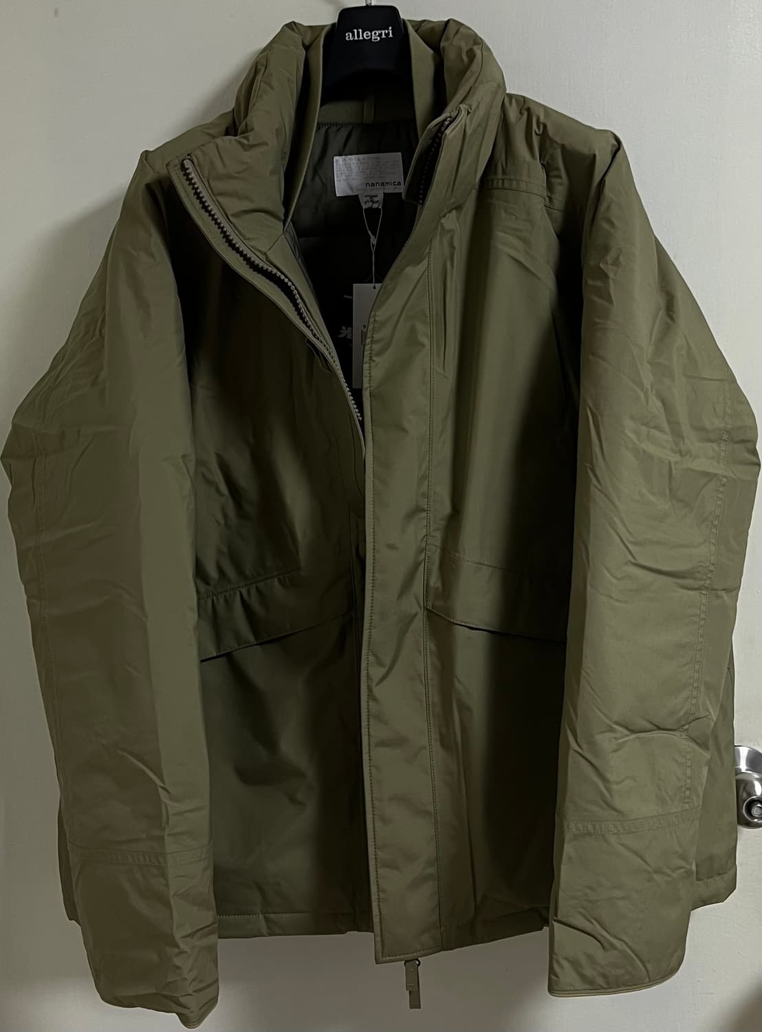 나나미카 / 25aw 카키 베이지 고어텍스 숏 패딩자켓 / XL 상품이미지2