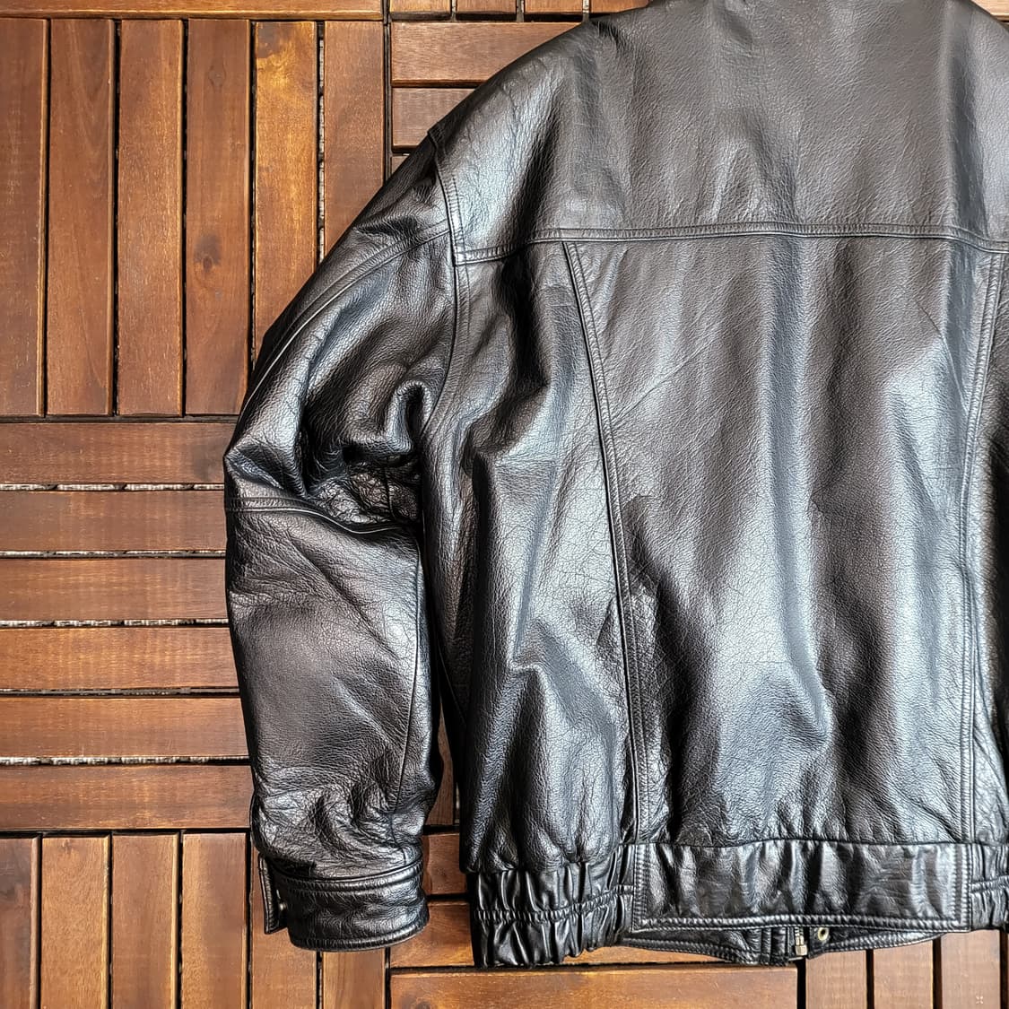 레더 봄버 자켓 (XL) 상품이미지8