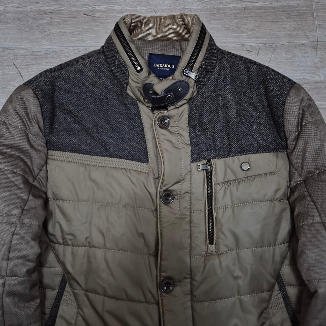 LAIKAIDUO 배색 집업 패딩 코트 XL(105) 상품이미지2