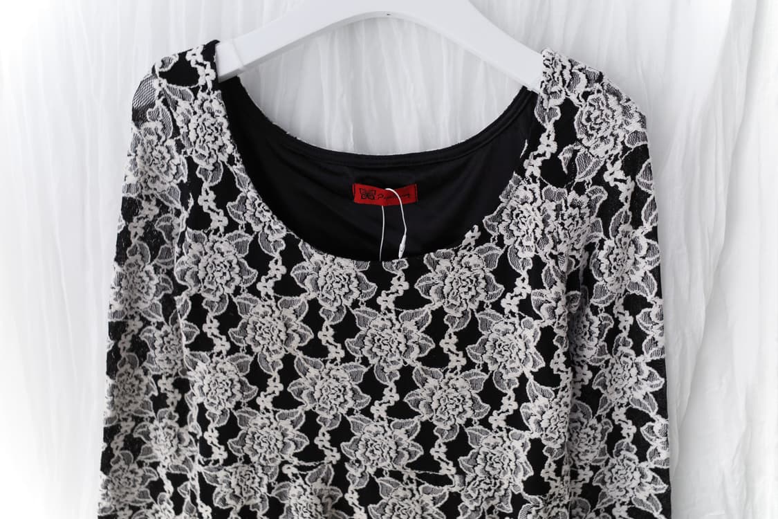 flower flared long sleeve  상품이미지3