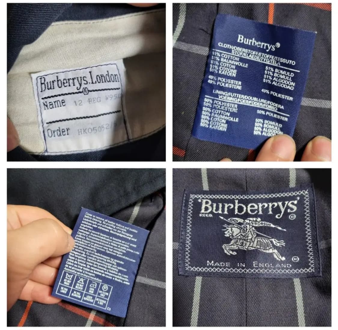 (Uk12) 버버리트렌치코트 버버리발마칸코트 버버리싱글코트 버버리캠든코트 상품이미지7