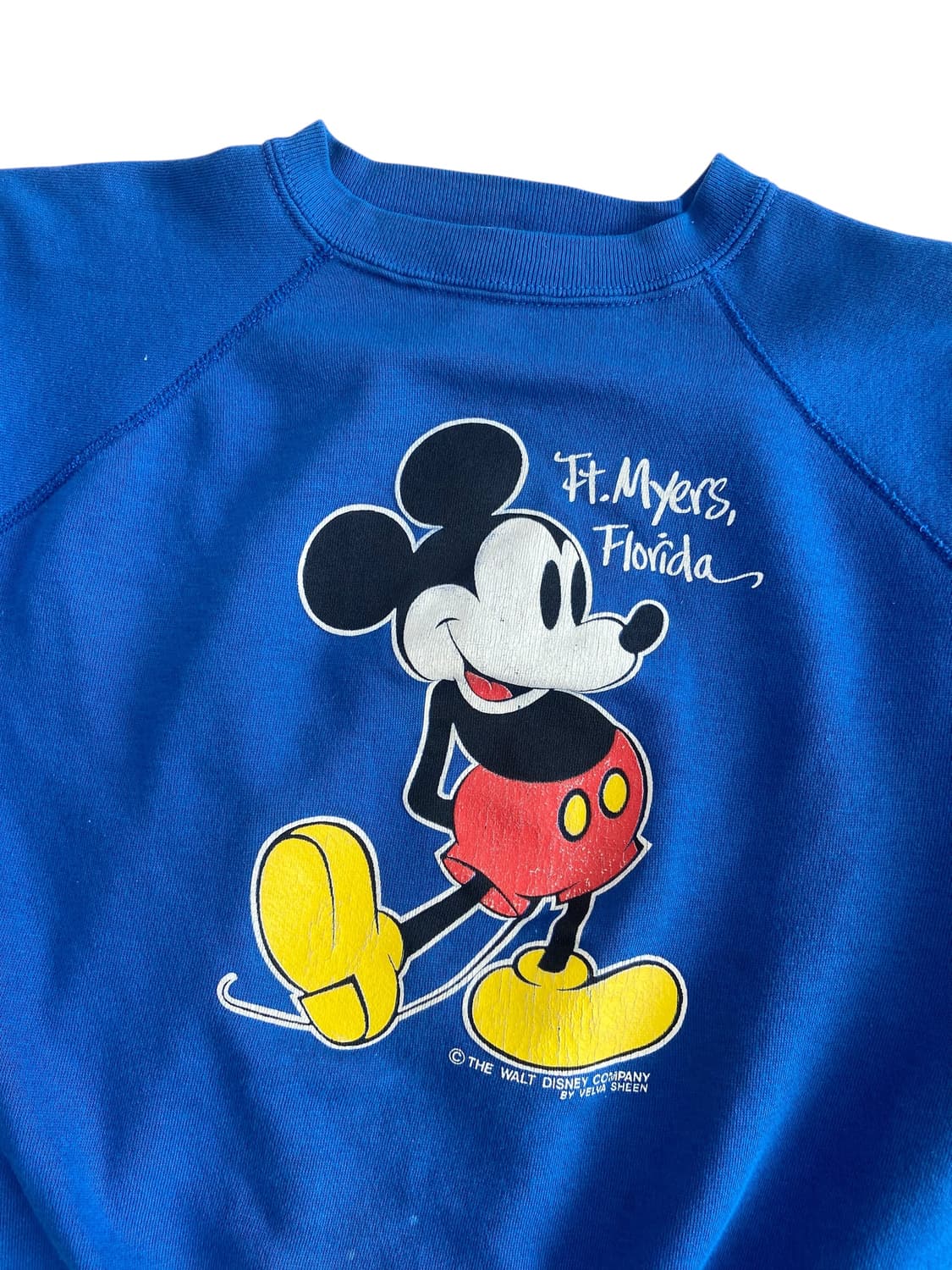 80's Velva Sheen 50/50 미키마우스 스웻셔츠 상품이미지3