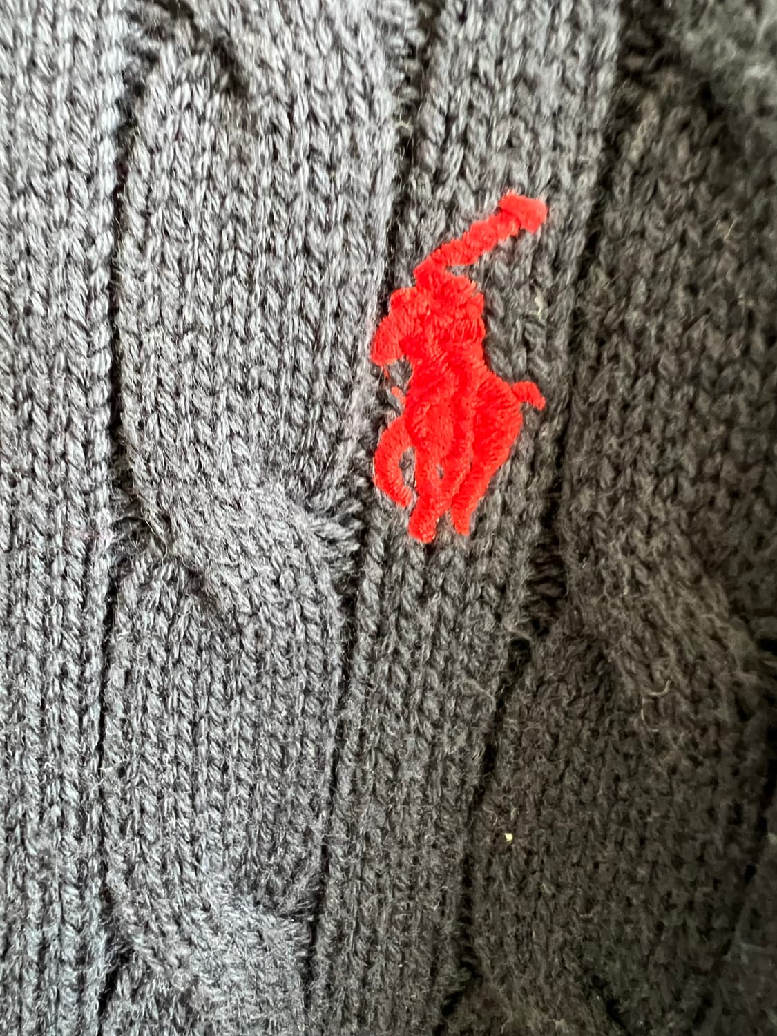 POLO  RALPH  LAUREN 네이비색 케이블 니트 상품이미지6