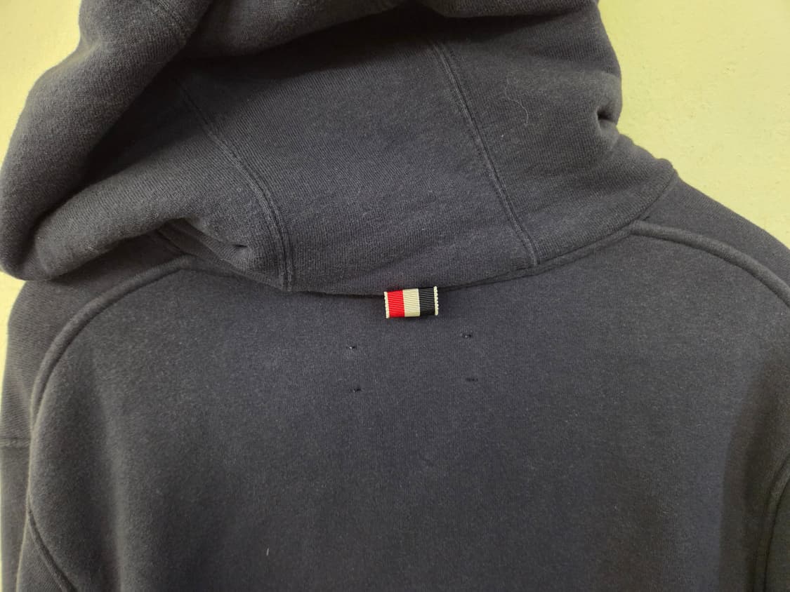 톰브라운 네이비 4선 후드 가디건 상품이미지8